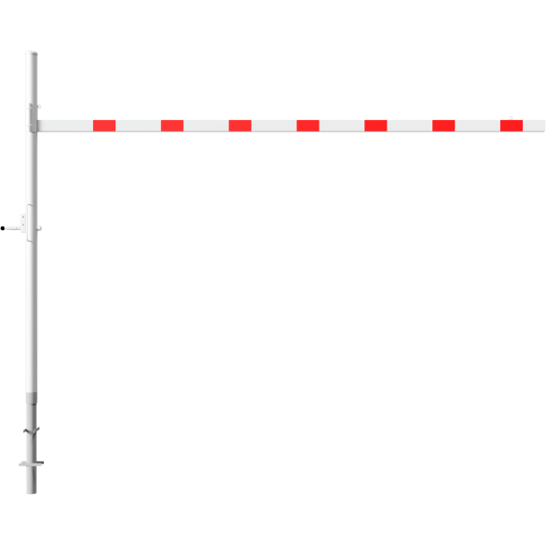 Height restriction barrier | cross tube length: 4500 mm | for padlock | for casting in concrete